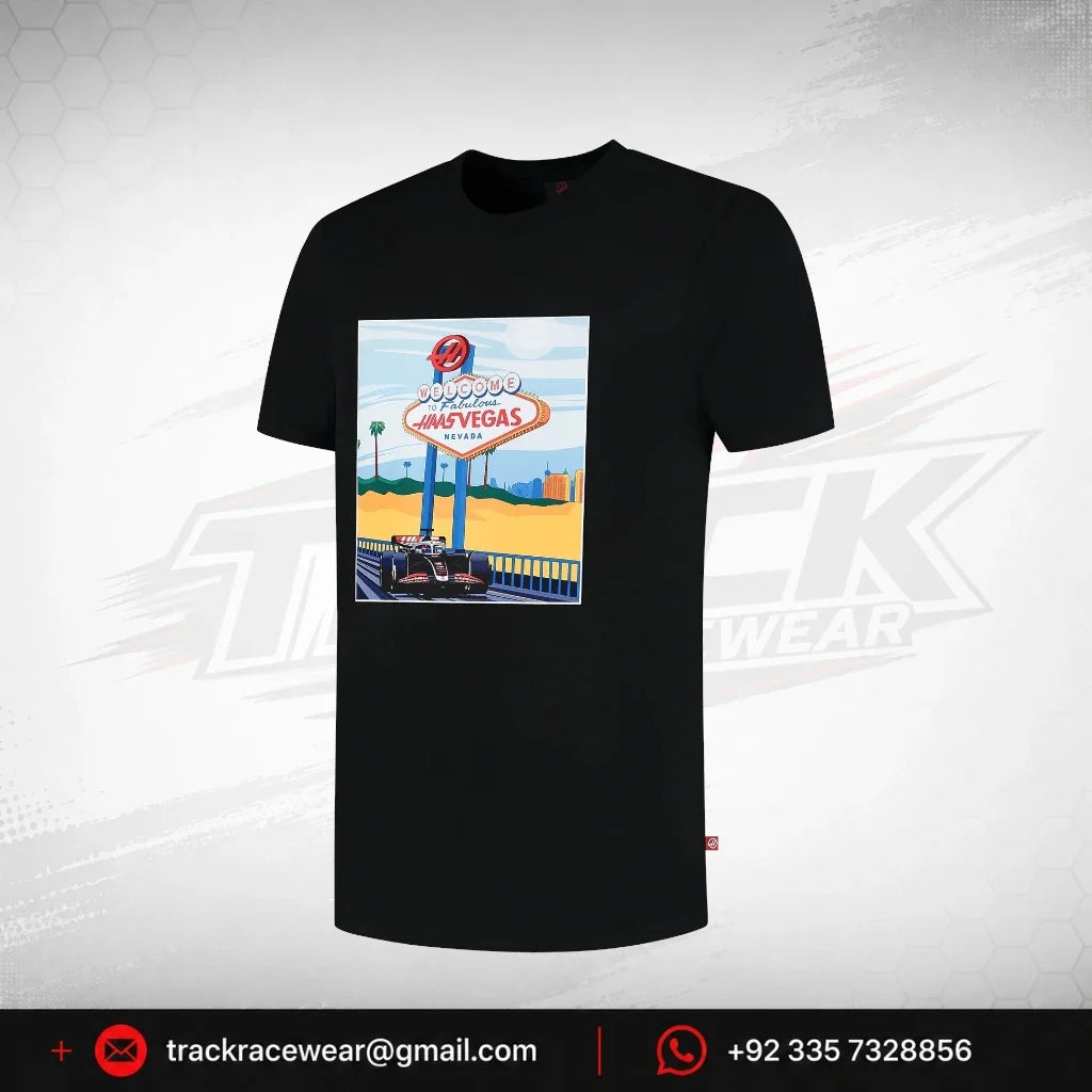 Haas Racing F1 Special Edition Las Vegas GP T-Shirt - Black