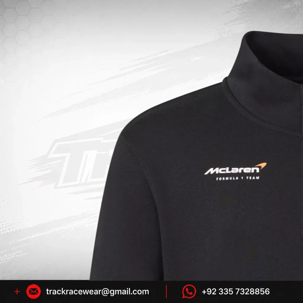 McLaren F1 Lando Norris Silverstone 1/4 Zip Midlayer - Black