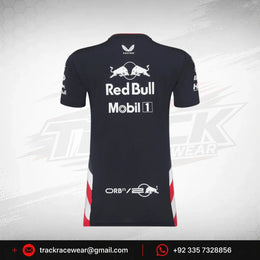 Red Bull Racing F1 Women's Special Edition America Race Team T-Shirt- Navy