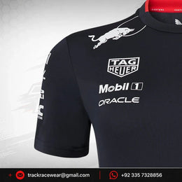 Red Bull Racing F1 Women's Special Edition America Race Team T-Shirt- Navy