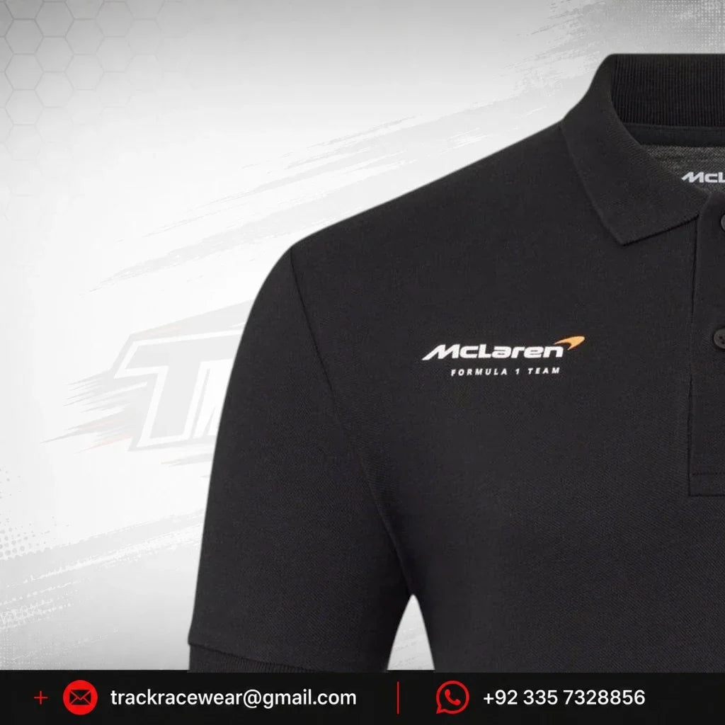 McLaren F1 Lando Norris Silverstone Drivers Polo - Black