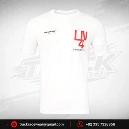 McLaren F1 Lando Norris Silverstone T-Shirt - White/Black