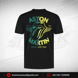 Aston Martin F1 Special Edition Rolling Stones T-Shirt - Black