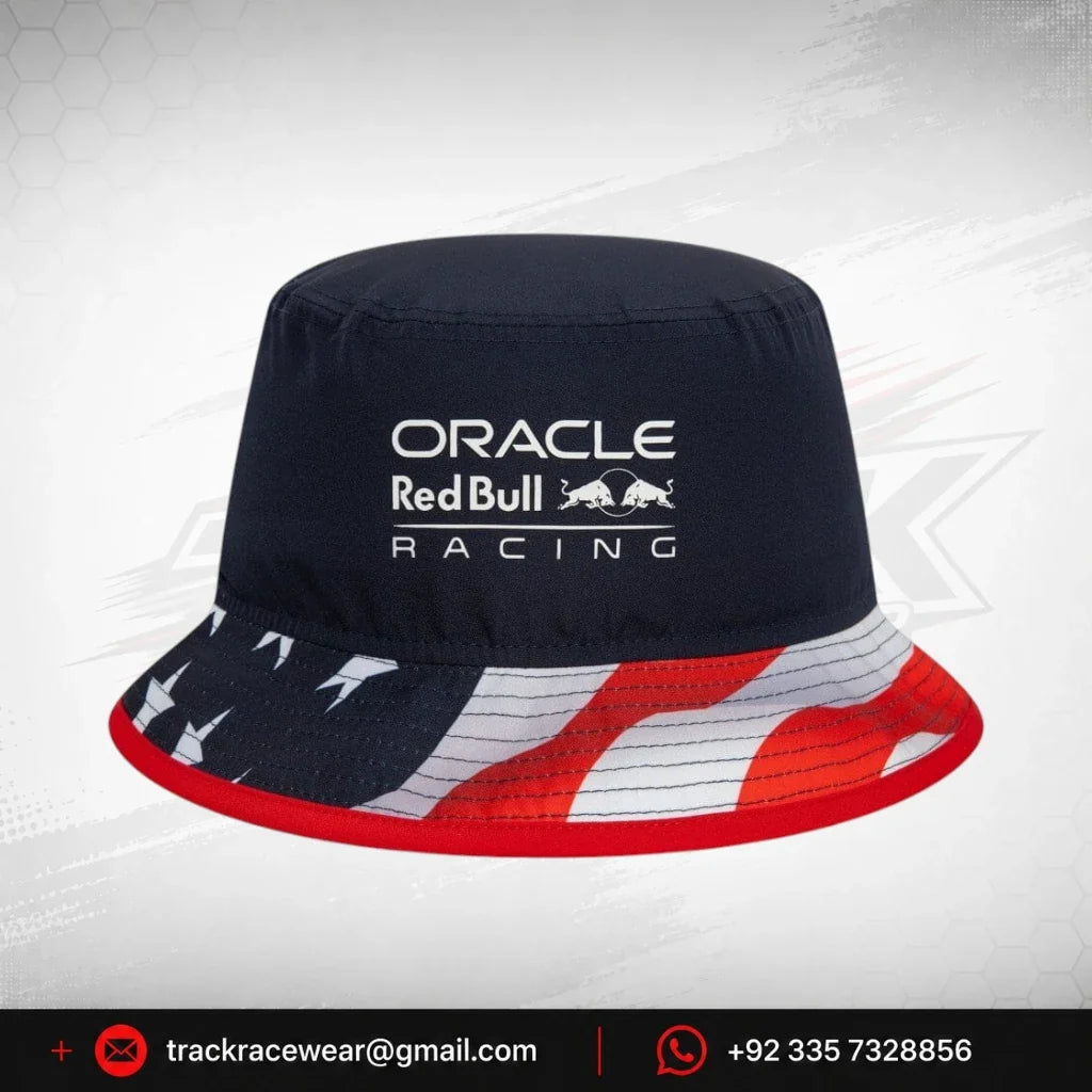 Red Bull Racing F1 New Era Special Edition America USA GP Tapered Bucket Hat
