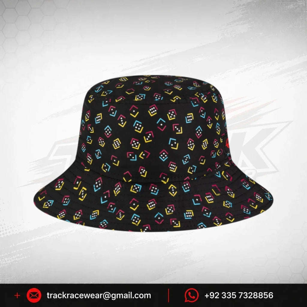 Haas Racing F1 Special Edition Vegas GP New Era Tapered Bucket Hat - Black