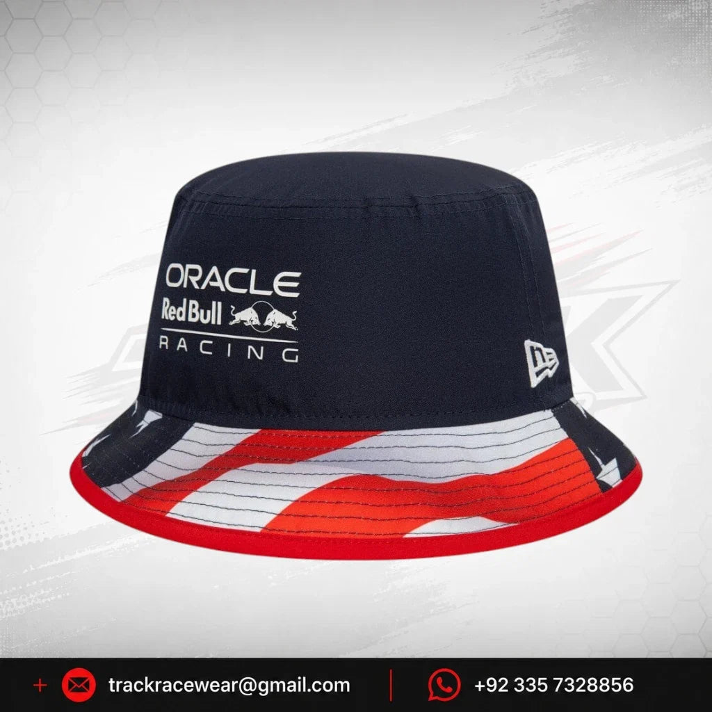 Red Bull Racing F1 New Era Special Edition America USA GP Tapered Bucket Hat