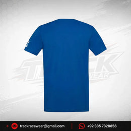 Ayrton Senna F1 Silverstone Circuit Graphic T-Shirt - Blue
