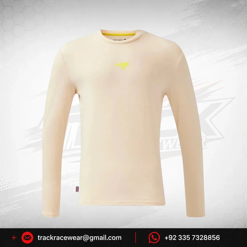 McLaren F1 Lando Norris Special Edition Silverstone GP Longsleeve T-Shirt - Off White