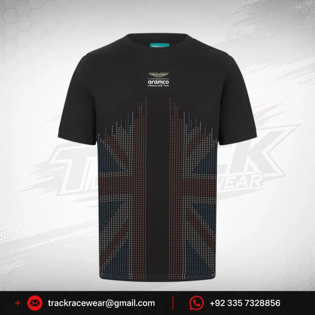 Aston Martin F1 Limited Edition Silverstone GP Graphic T-Shirt - Black