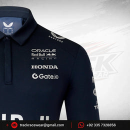 Red Bull Racing F1 x HypeBeast 2025 Special Edition Track Polo Shirt - Navy