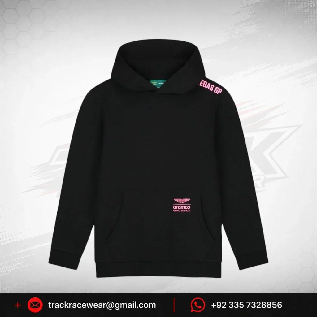 Aston Martin F1 Limited Edition Las Vegas GP Graphic Hoodie - Black
