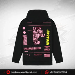 Aston Martin F1 Limited Edition Las Vegas GP Graphic Hoodie - Black