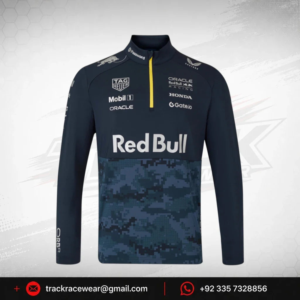 Red Bull Racing F1 x HypeBeast 2025 Special Edition 1/4 Zip Sweatshirt - Navy