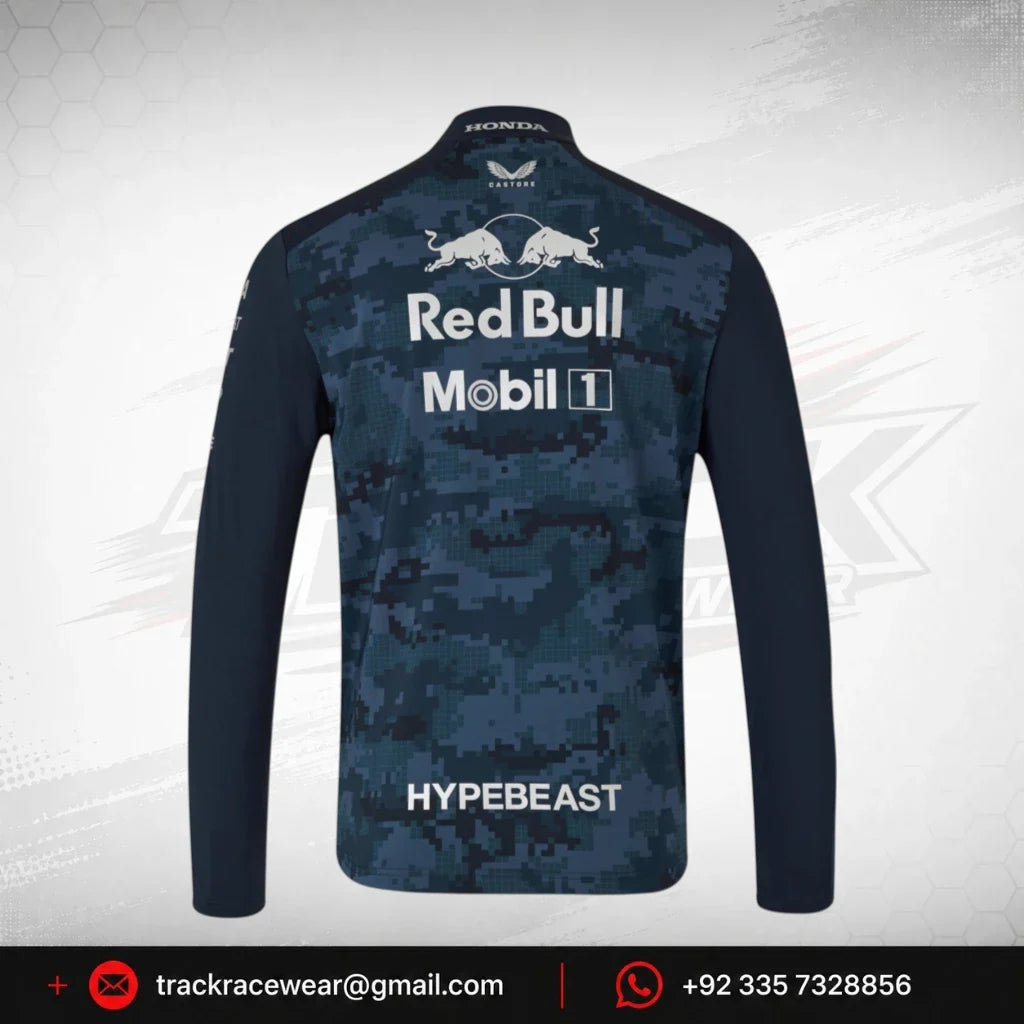 Red Bull Racing F1 x HypeBeast 2025 Special Edition 1/4 Zip Sweatshirt - Navy