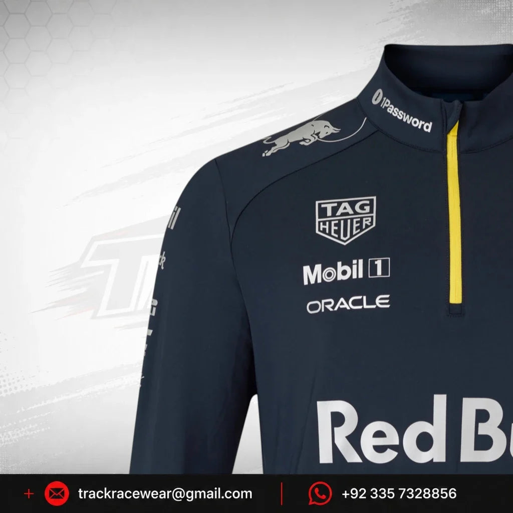 Red Bull Racing F1 x HypeBeast 2025 Special Edition 1/4 Zip Sweatshirt - Navy