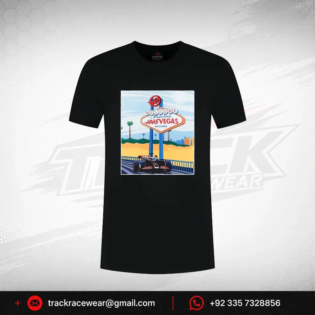Haas Racing F1 Special Edition Las Vegas GP T-Shirt - Black