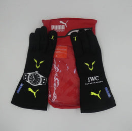 Lewis Hamilton 2022 official Mercedes ‘demo’ race gloves with Puma glove pouch