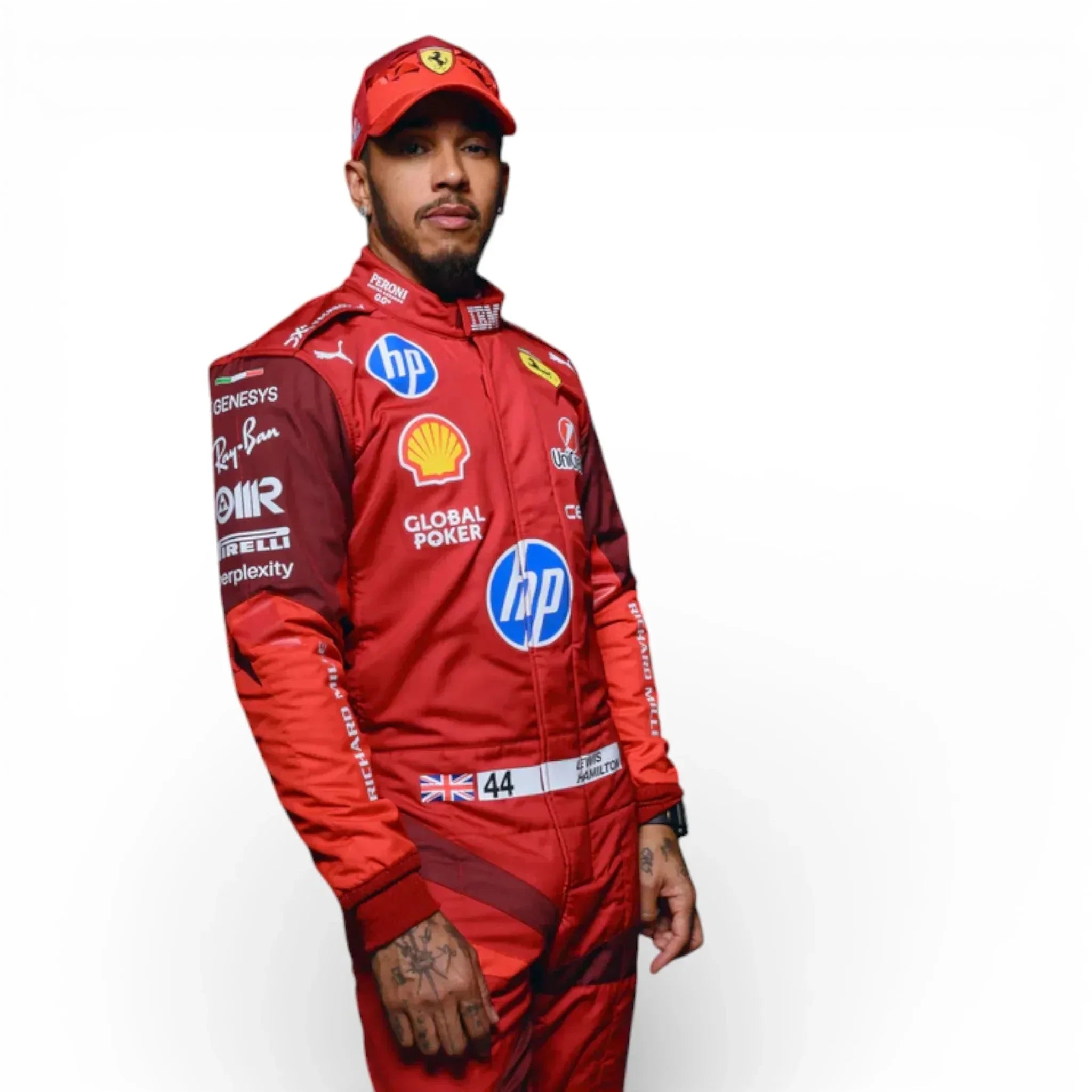 Lewis Hamilton 2025 Scuderia Ferrari HP Las Vegas F1 Race Suit