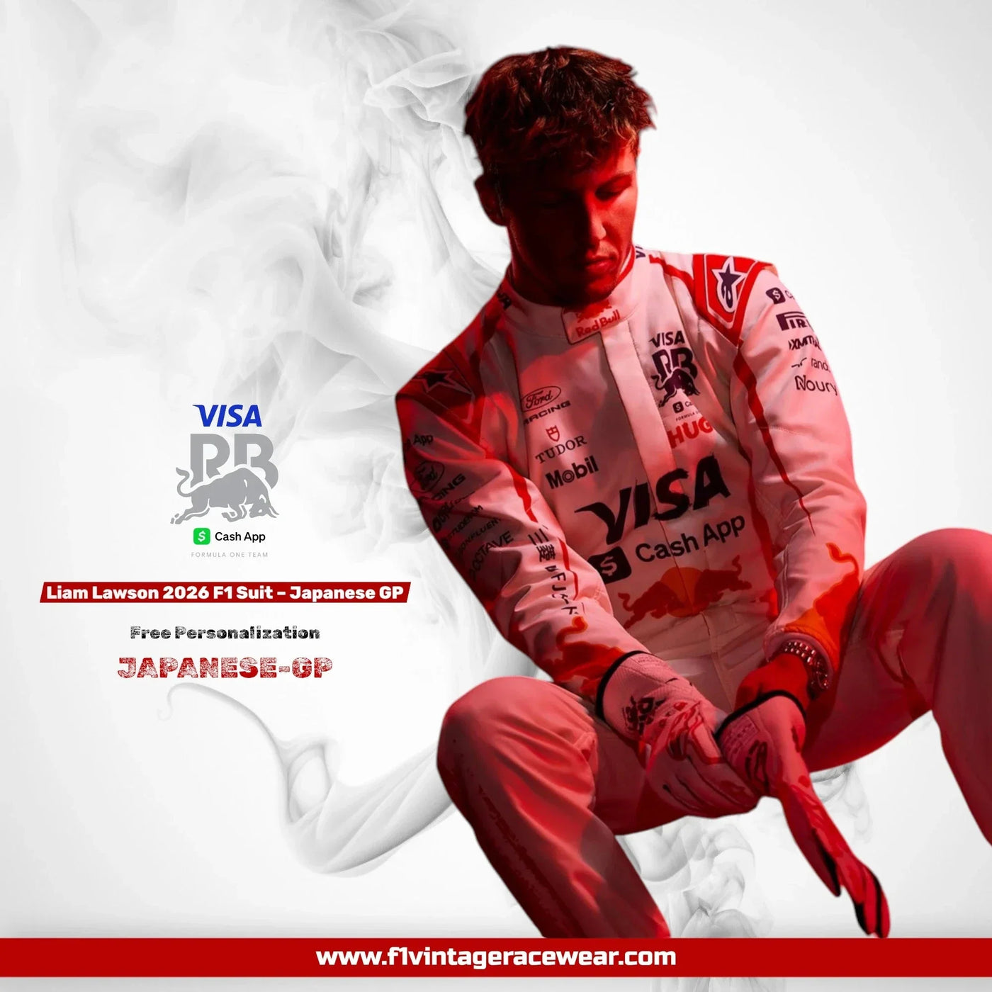 Liam Lawson 2026 New F1 Suit – Visa Cash Racing Bulls Japanese GP