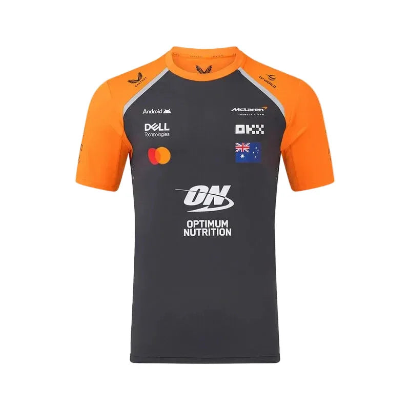 McLaren F1 2025 Oscar Piastri Driver T-shirt black and orange