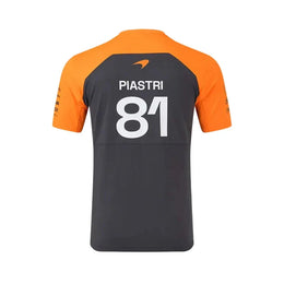 McLaren F1 2025 Oscar Piastri Driver T-shirt black and orange