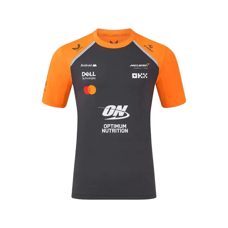 McLaren F1 2025 Team Set Up T-shirt black and orange