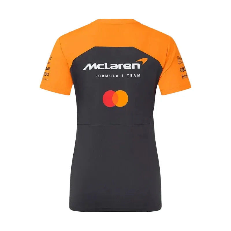 McLaren F1 Women's 2025 Team Set Up T-shirt black and orange
