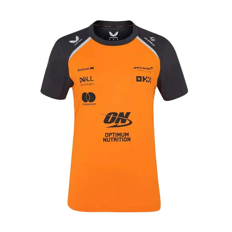 McLaren F1 Women's 2025 Team Set Up T-shirt orange and black