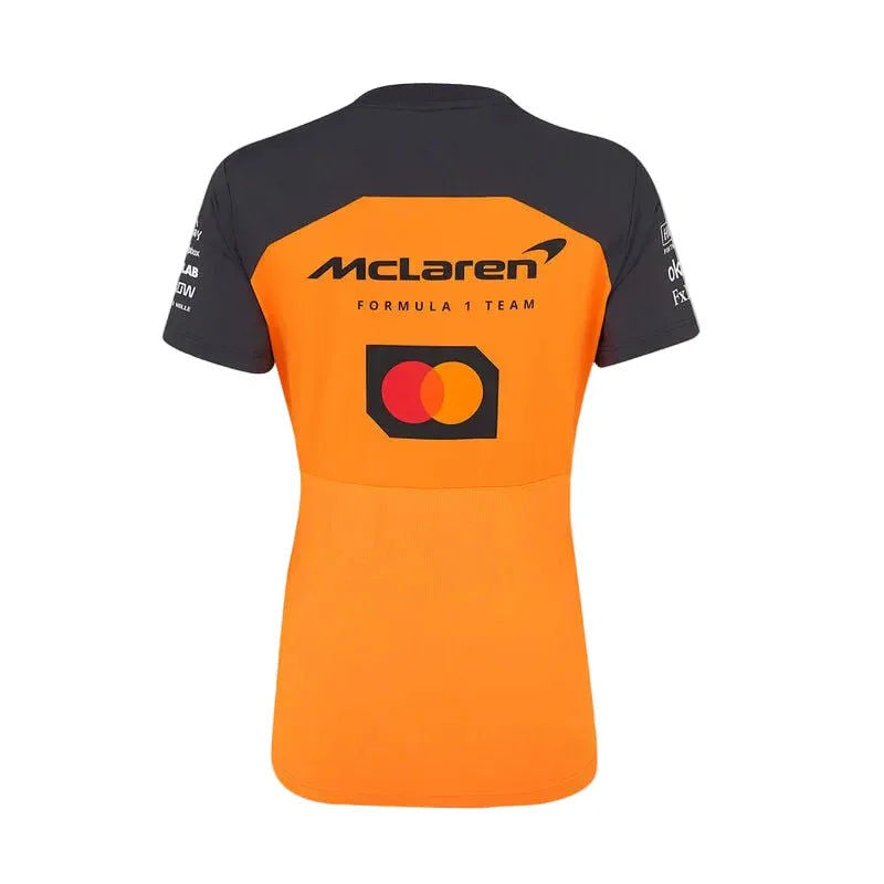 McLaren F1 Women's 2025 Team Set Up T-shirt orange and black