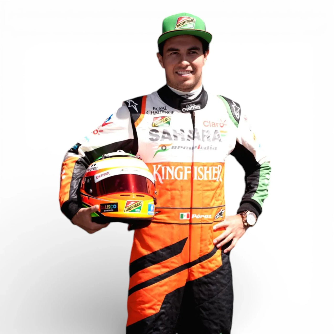 2014 Sergio Perez Sahara Force India F1 Race Suit – Orange Edition