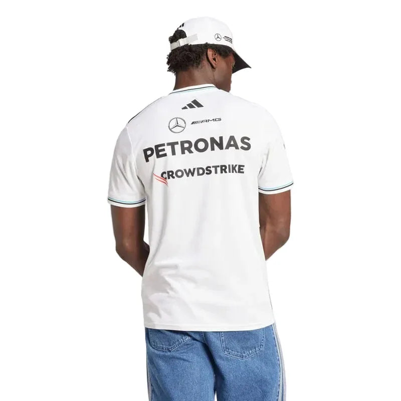 Mercedes-AMG F1 adidas 2025 Authentic Driver T-shirt white