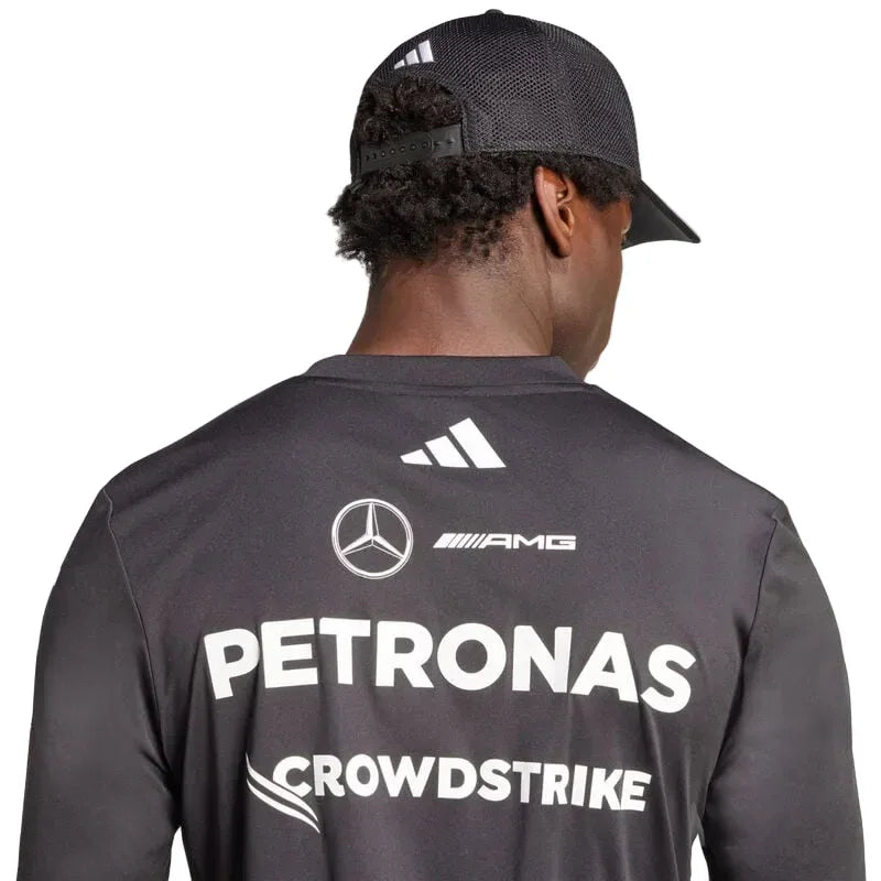 Mercedes-AMG F1 adidas 2025 Long Sleeve Driver T-shirt black