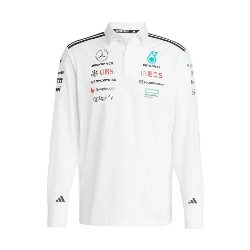 Mercedes-AMG F1 adidas 2025 Long Sleeve Team Polo
