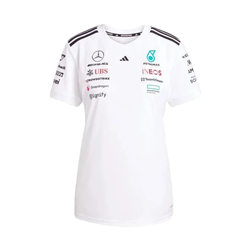 Mercedes-AMG F1 Women's adidas 2025 Driver T-shirt white