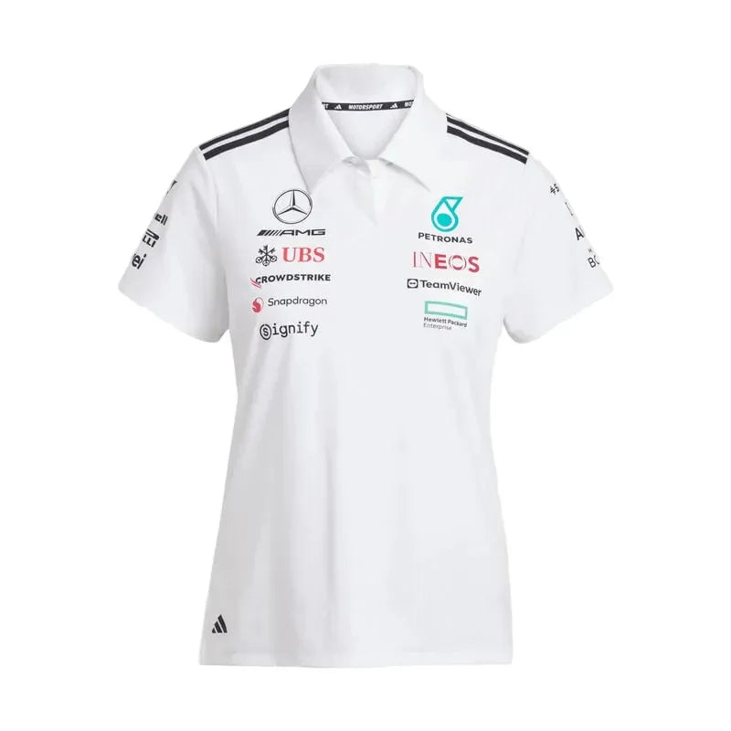 Mercedes-AMG F1 Women's adidas 2025 Team Polo white