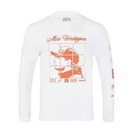 Red Bull Racing Max Verstappen Puzzle Long Sleeve T-shirt