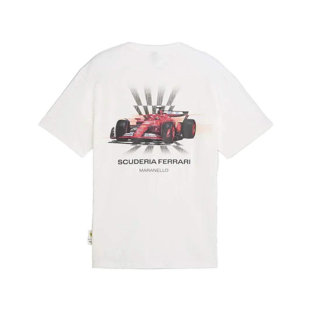 Scuderia Ferrari F1 PUMA Car Graphic T-shirt White